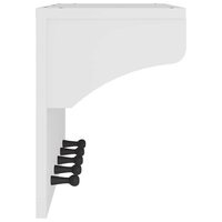 Wandkapstok SANDNES wit 87x30x42 cm massief grenenhout 4