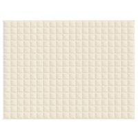 Verzwaringsdeken 152x203 cm 11 kg stof lichtcr&egrave;mekleurig 3