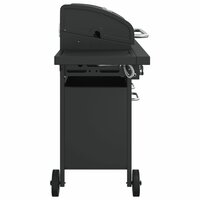 Gasbarbecue met 7 branders gepoedercoat staal zwart 4