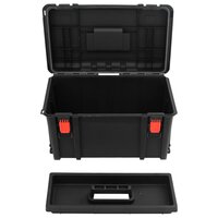 Flightcase draagbaar 57x35x32,5 cm PP zwart 5