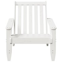 Tuinstoel Adirondack 75x77x77 cm massief grenenhout wit 3