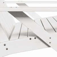 Tuinstoel Adirondack 75x77x77 cm massief grenenhout wit 6