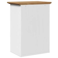 Badkamerwandkast BODO 44x30x60 cm wit en bruin 6