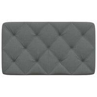 Hoofdbordkussen 80 cm stof donkergrijs 4