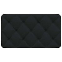 Hoofdbordkussen 80 cm stof zwart 4