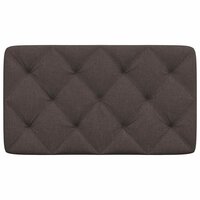 Hoofdbordkussen 80 cm stof donkerbruin 4
