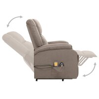 Sta-op-massagestoel stof taupe 5
