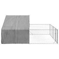 Hondenkennel met ren 5x3x1,9 m gegalvaniseerd staal 4