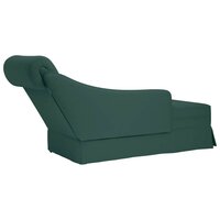 Chaise longue met bolster&amp;rechterarmleuning fluweel donkergroen 6