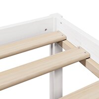 Seniorenbed met hoofdbord massief grenenhout wit 150x200 cm 9