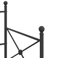 Slaapbank zonder matras 80x200 cm staal zwart 8