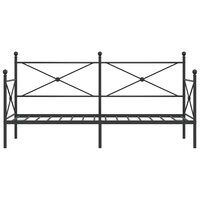 Slaapbank zonder matras 90x200 cm staal zwart 5