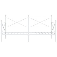 Slaapbank zonder matras 100x190 cm staal wit 5