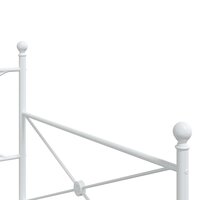 Slaapbank zonder matras 100x190 cm staal wit 8