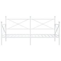 Slaapbank zonder matras 100x200 cm staal wit 5