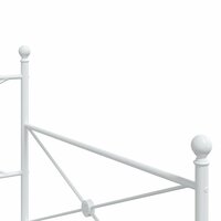 Slaapbank zonder matras 100x200 cm staal wit 8