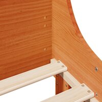 Bed met matras massief grenenhout wasbruin 140x190 cm 7