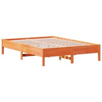 Bed met matras massief grenenhout wasbruin 140x190 cm 5