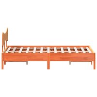 Bed met matras massief grenenhout wasbruin 140x190 cm 7