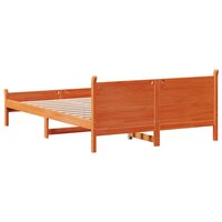 Bed met matras massief grenenhout wasbruin 140x190 cm 6