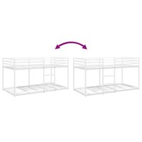 Stapelbed zonder matras 107x203 cm staal wit 8