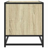 Tv-meubel 61x40x46 cm bewerkt hout metaal sonoma eikenkleurig 5