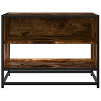 Tv-meubel 61x40x46 cm bewerkt hout metaal gerookt eikenkleurig 4