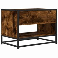 Tv-meubel 61x40x46 cm bewerkt hout metaal gerookt eikenkleurig 6