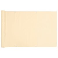 Balkonscherm 700x120 cm PVC cr&egrave;mekleurig 2