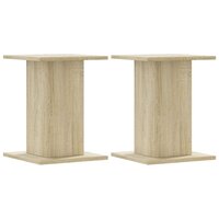 Plantenstandaards 2 st 30x30x40 cm bewerkt hout sonoma eiken 2