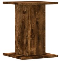 Plantenstandaards 2 st 30x30x40 cm bewerkt hout gerookt eiken 5