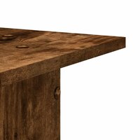 Plantenstandaards 2 st 30x30x40 cm bewerkt hout gerookt eiken 8