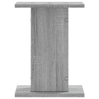 Plantenstandaards 2 st 30x30x40 cm bewerkt hout grijs sonoma 6