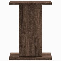 Plantenstandaards 2 st 30x30x40 cm bewerkt hout bruin eiken 4