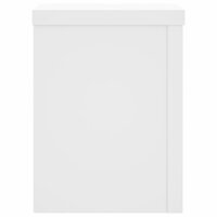 Plantenstandaards 2 st 15x15x20 cm bewerkt hout wit 6