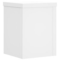 Plantenstandaards 2 st 15x15x20 cm bewerkt hout wit 7