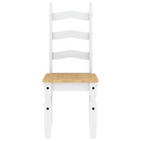 5-delige Eethoek Panama massief grenenhout wit 8