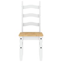 5-delige Eethoek Panama massief grenenhout wit 8