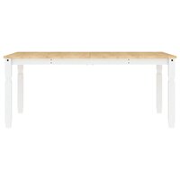 5-delige Eethoek Panama massief grenenhout wit 9