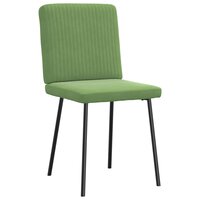 Eetkamerstoelen 2 st fluweel lichtgroen 3