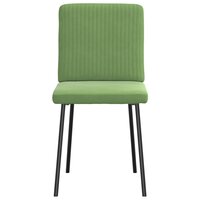 Eetkamerstoelen 2 st fluweel lichtgroen 4
