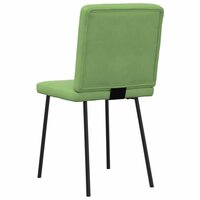 Eetkamerstoelen 2 st fluweel lichtgroen 6
