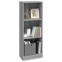 Boekenkast 40x24x109 cm bewerkt hout grijs sonoma eikenkleurig 4