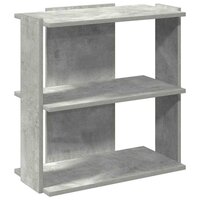 Boekenkast 3-laags 60x30x60 cm bewerkt hout betongrijs 2