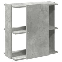Boekenkast 3-laags 60x30x60 cm bewerkt hout betongrijs 6