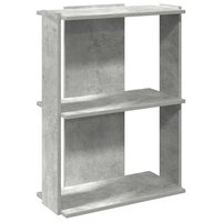 Boekenkast 3-laags 60x30x80 cm bewerkt hout betongrijs 2