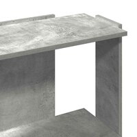 Boekenkast 3-laags 60x30x80 cm bewerkt hout betongrijs 7