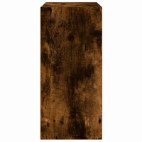 Boekenkast 31x24x52 cm bewerkt hout gerookt eikenkleurig 6