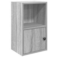Boekenkast 31x24x52 cm bewerkt hout grijs sonoma eikenkleurig 2