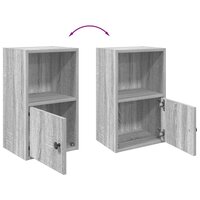 Boekenkast 31x24x52 cm bewerkt hout grijs sonoma eikenkleurig 8